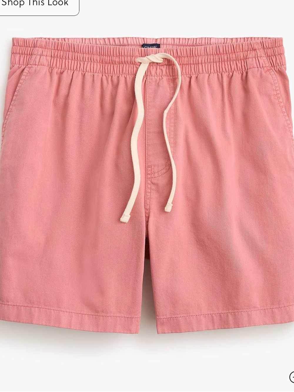 Men's Pink/Salmon Colored Drawstring Shorts J.Crew Dock Shorts size medium - Picture 9 of 9